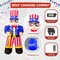 GOOSH 6.7 FT Independence Day July 4th Inflatable Uncle Sam with Sword Built-in LEDs